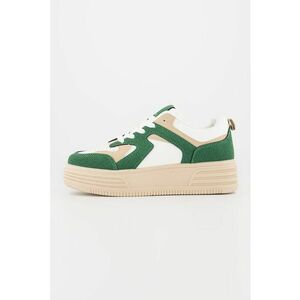 Pantofi sport flatform cu model colorblock imagine