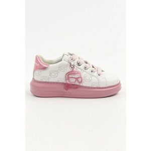 Pantofi sport de piele cu imprimeu logo Kapri imagine