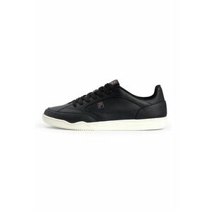 Pantofi sport din piele cu detaliu logo Slantshot L - Negru - Alb murdar - imagine
