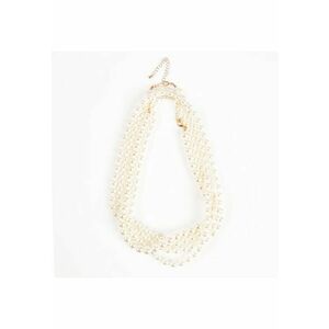 Set 2 coliere elegante cu perle albe acrilice - Paris imagine
