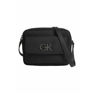 Geanta crossbody cu aplicatie logo metalica imagine
