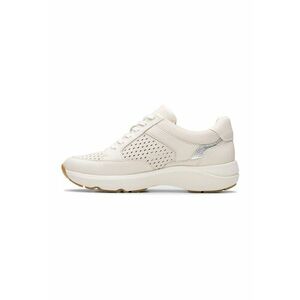 Pantofi sport demi-wedge cu garnituri din piele imagine