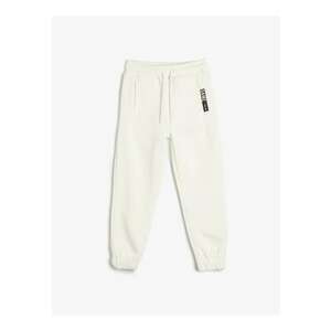 Pantaloni de trening uni cu snur imagine