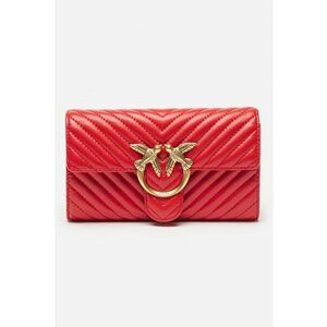Geanta crossbody din piele cu bareta din lant Love One imagine