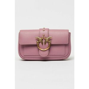 Geanta crossbody de piele cu clapa Love One imagine
