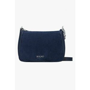 Rylko - Geanta crossbody de piele cu logo metalic imagine