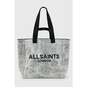 Geanta tote cu imprimeu logo - Negru - Gri deschis imagine