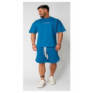 Set Kobe II tricou si pantalon scurt Oversized Peacock Blue 15810 imagine