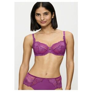 WILD PEONY FLORALE W Sutien din dantela cu armatura mov imagine