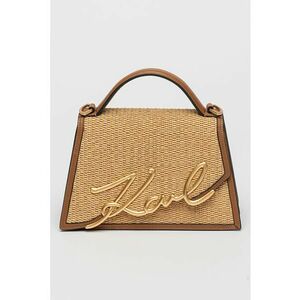 Geanta crossbody cu garnituri de piele imagine