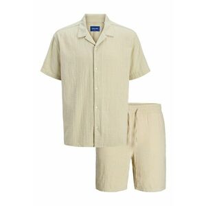 Set de camasa din bumbac cu maneci scurte si pantaloni scurti - 2 piese imagine