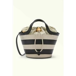 Geanta bucket cu insertii de piele Vortice imagine