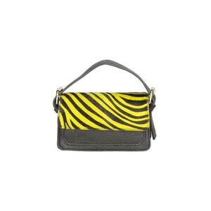 Geanta crossbody de piele si piele cu par scurt imagine