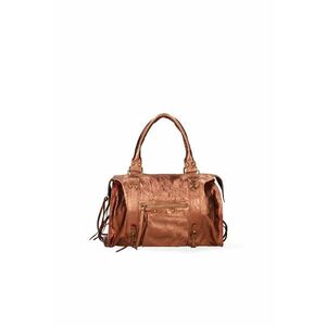 Geanta shopper de piele cu aspect metalizat imagine