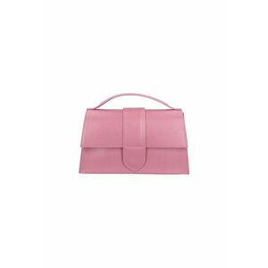 Geanta crossbody de piele cu bareta de lant imagine