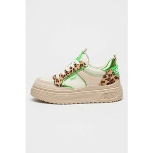 Pantofi sport flatform cu animal print imagine