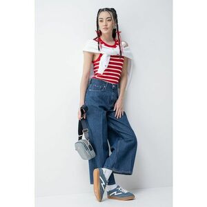 Top slim fit cu striatii imagine