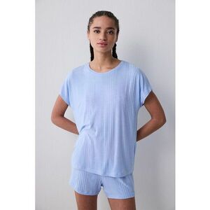Pijama cu pantaloni scurti si striatii imagine