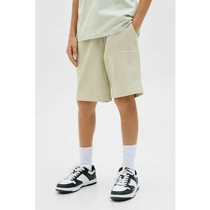 Pantaloni scurti din amestec de bumbac cu snur in talie imagine