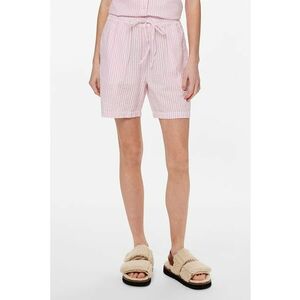 Pantaloni scurti de bumbac cu model in dungi imagine