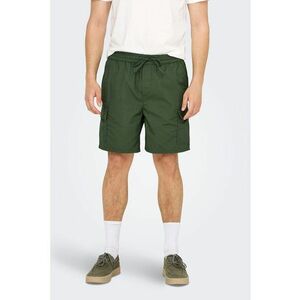 Pantaloni scurti cargo cu snur imagine