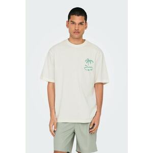 Tricou din bumbac organic cu imprimeu pe partea din spate imagine