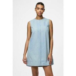 Rochie scurta din material chambray si croiala in A imagine