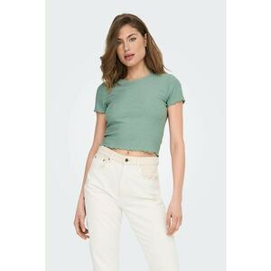 Tricou crop cu aspect striat imagine