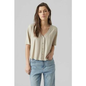 Camasa crop din amestec de in imagine