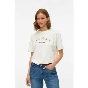 Tricou din bumbac organic cu imprimeu text imagine