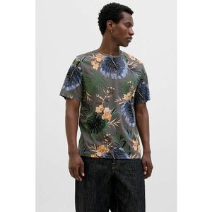 Tricou din bumbac cu decolteu la baza gatului imagine