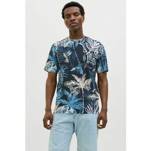 Tricou din bumbac cu decolteu la baza gatului imagine