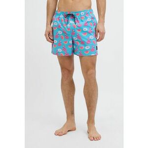 Pantaloni scurti de baie cu model si buzunare laterale imagine