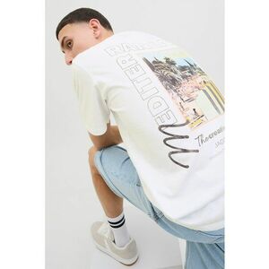Tricou din bumbac cu imprimeu pe partea din spate imagine
