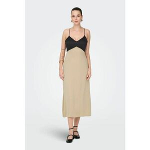 Rochie midi cu croiala dreapta si bretele inguste imagine