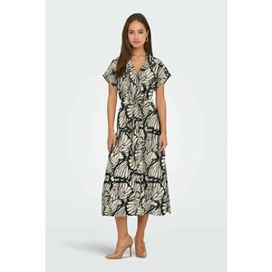 Rochie midi cu cordon in talie si model imagine