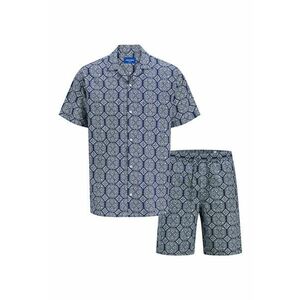 Set de camasa polo si pantaloni scurti cu model - 2 piese imagine