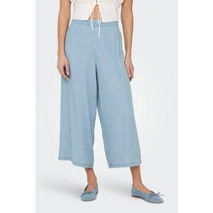 Pantaloni ampli crop din lyocell imagine