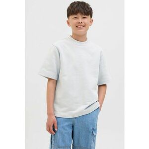 Tricou de bumbac cu decolteu la baza gatului imagine