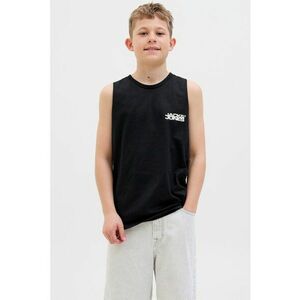 Tricou fara maneci cu imprimeu text si foto imagine