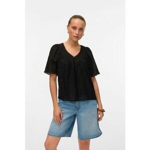 Bluza cu decolteu in V si maneci scurte imagine