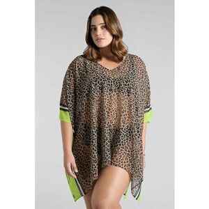 Rochie cu model animal print - pentru plaja imagine