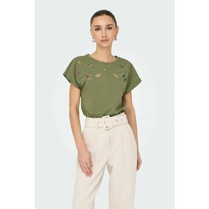 Tricou din bumbac cu perforatii imagine
