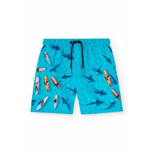 Pantaloni scurti de baie cu snur in talie imagine