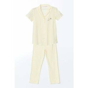 Pijama cu maneci scurte si model imagine