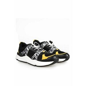 Pantofi sport cu design colorblock si insertii de piele Topazio - imagine