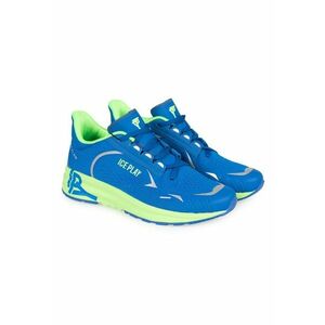 Pantofi sport din plasa tricotata cu design colorblock - imagine