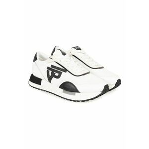 Pantofi sport cu garnituri contrastante din piele naturala imagine