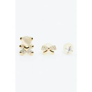 Set de cercei cu zirconia - 3 perechi imagine