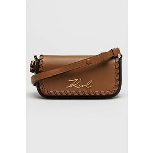 Geanta crossbody de piele cu logo imagine